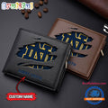 NCAA Notre Dame Fighting Irish Sporty Custom Men’s Leather Wallet