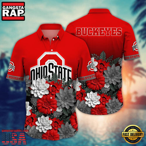 NCAA Ohio State Buckeyes Hot Summer Aloha Hawaiian Shirt Hawaiian Shirt