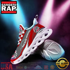 NCAA Ohio State Buckeyes Football Clunky Unique Design Max Soul Shoes Running Sneakers