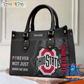 NCAA Ohio State Buckeyes Forever Not Just When We Win Leather Hand Bag
