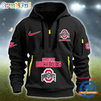 NCAA Ohio State Buckeyes Heavy Hoodie, Sporty Quarter Zip Hoodie