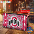 NCAA Ohio State Buckeyes Leopard Women’s Zip Around Wallet, Sporty Women’s Wallet