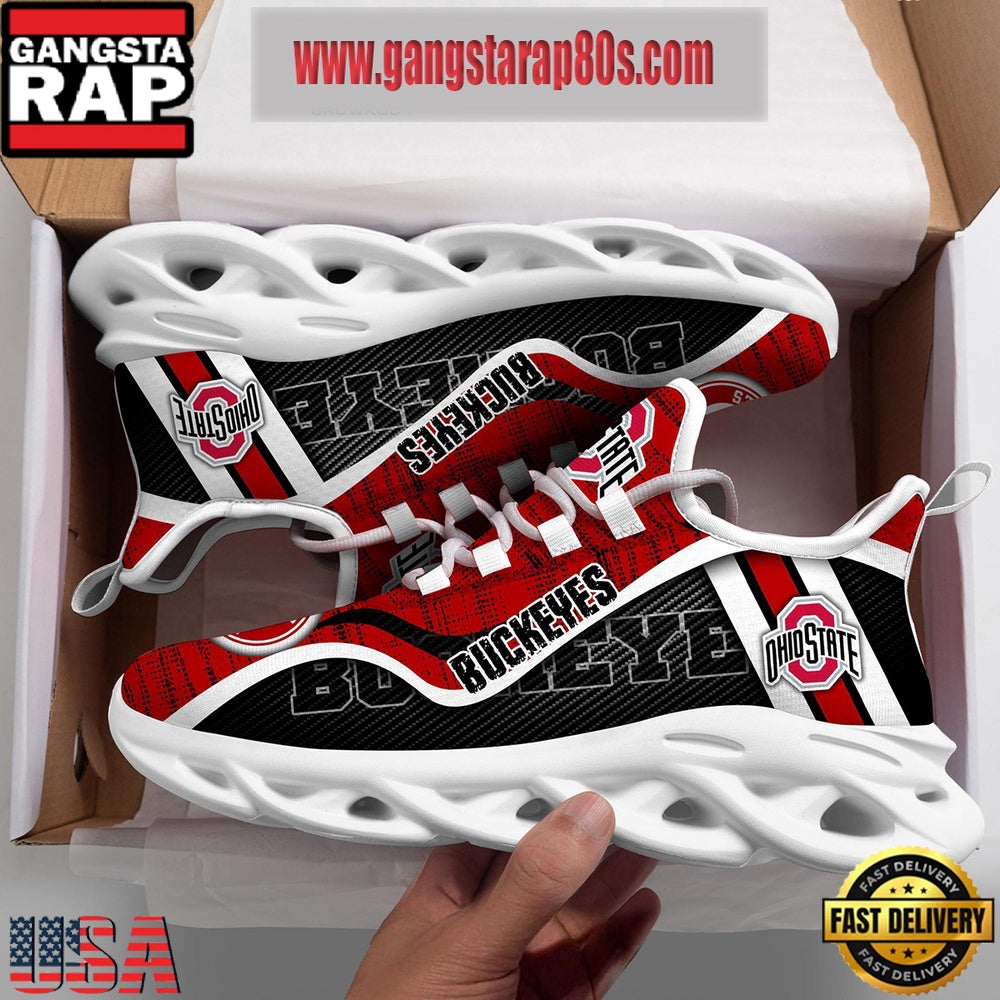 NCAA Ohio State Buckeyes New Design Max Soul Shoes Running Sneakers