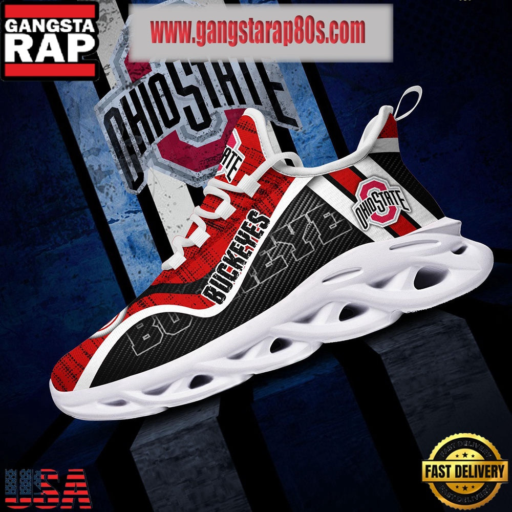NCAA Ohio State Buckeyes New Design Max Soul Shoes Running Sneakers