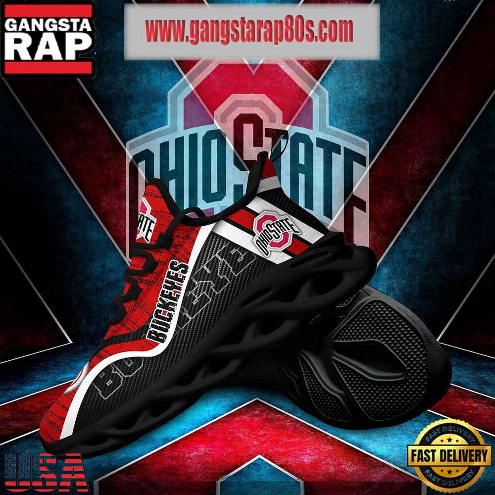 NCAA Ohio State Buckeyes New Design Max Soul Shoes Running Sneakers