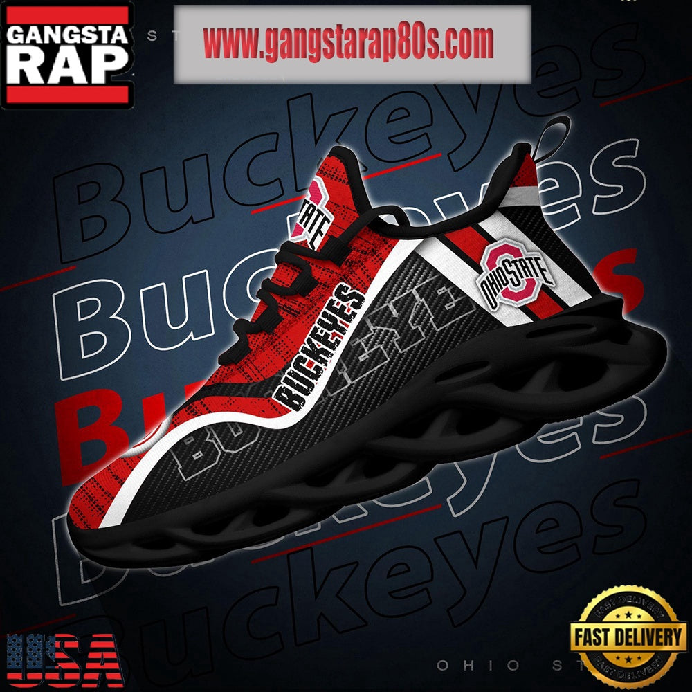 NCAA Ohio State Buckeyes New Design Max Soul Shoes Running Sneakers