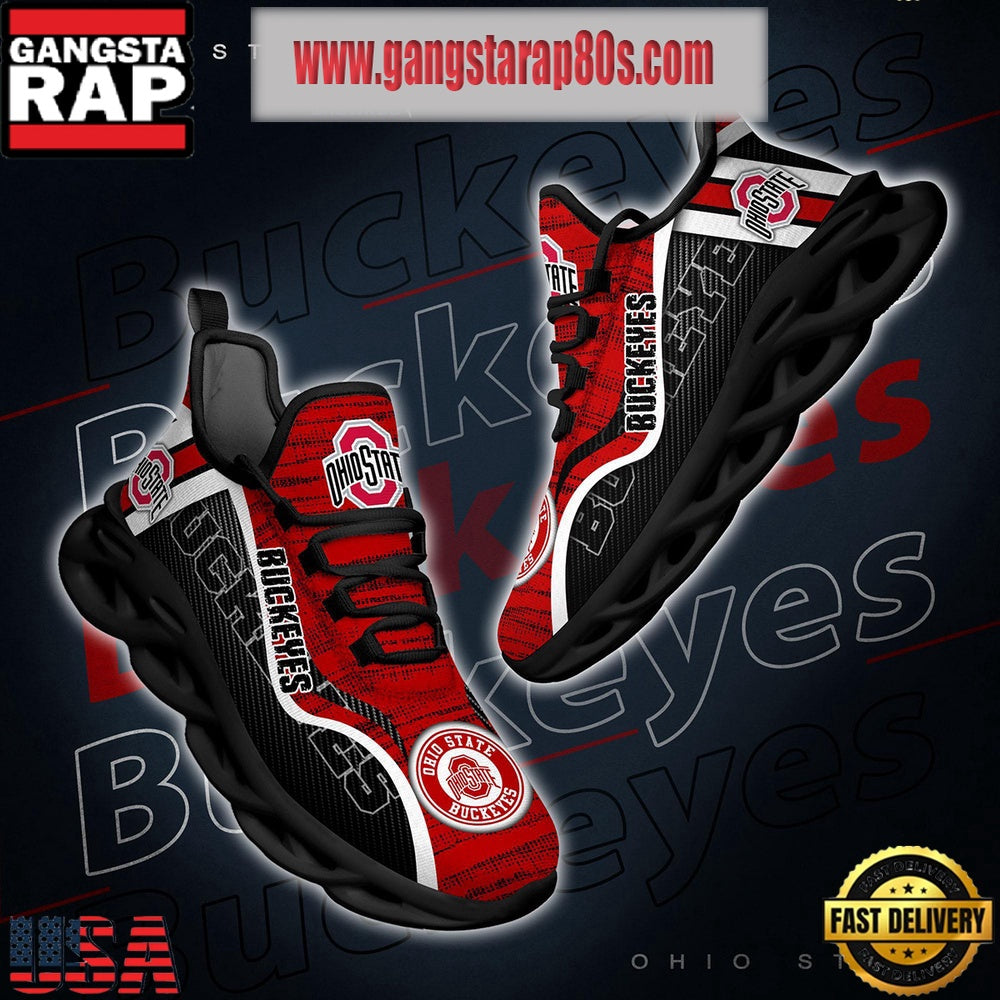 NCAA Ohio State Buckeyes New Design Max Soul Shoes Running Sneakers