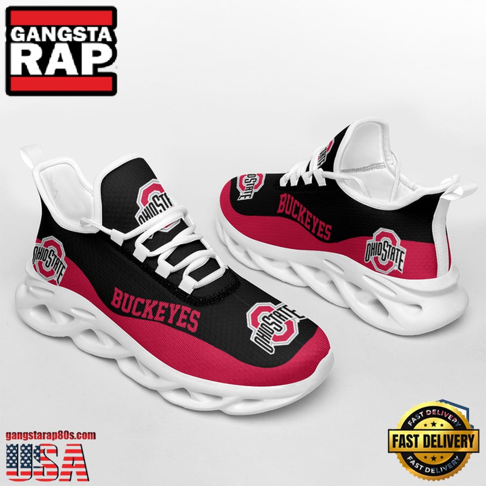 NCAA Ohio State Buckeyes Unique Design Max Soul Shoes Running Sneakers