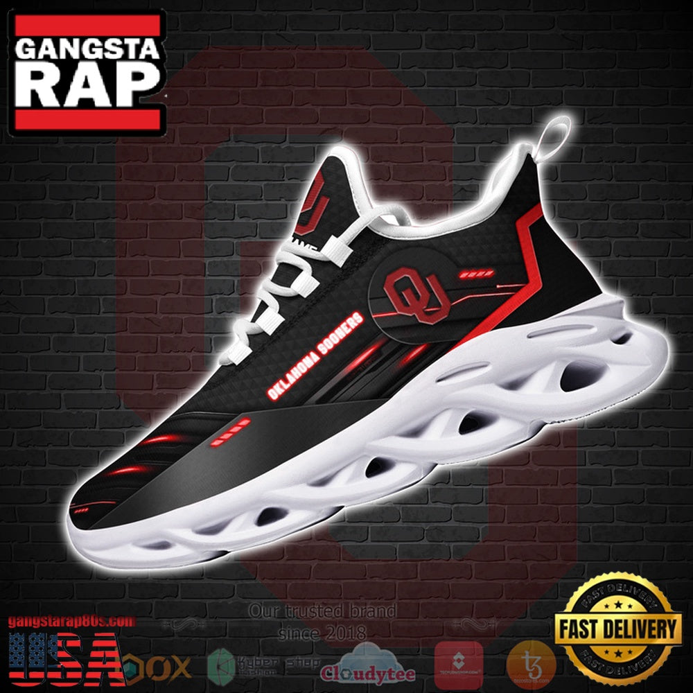 NCAA Oklahoma Sooners Custom Name Clunky Unique Design Max Soul Shoes Running Sneakers