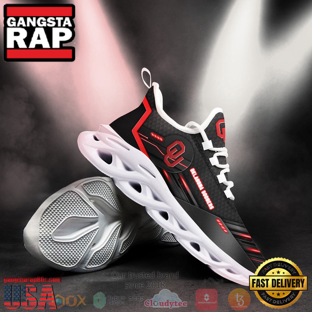 NCAA Oklahoma Sooners Custom Name Clunky Unique Design Max Soul Shoes Running Sneakers