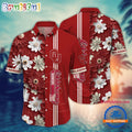 NCAA Oklahoma Sooners Flower Summer Aloha Button Hawaiian Shirt