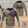 NCAA Oklahoma Sooners Military Veterans Camouflage Hoodie