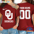NCAA Oklahoma Sooners Special Sport Team Custom Women’s One Shoulder Shirt