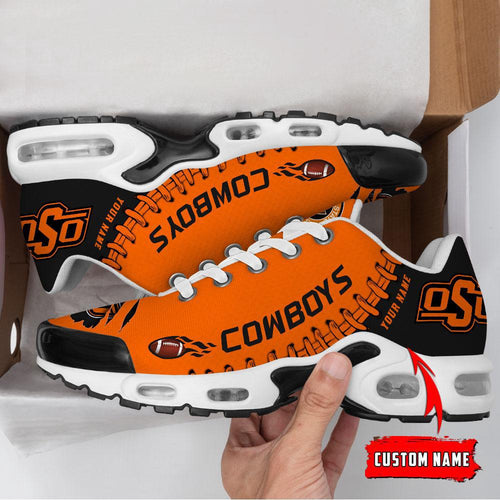 NCAA Oklahoma State Cowboys Football Custom New Design Air Max Plus Shoes 1 Running Sneakers