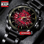 NCAA Ole Miss Rebels Football Team Logo Design Black Watch