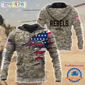 NCAA Ole Miss Rebels Military Veterans Camouflage Hoodie