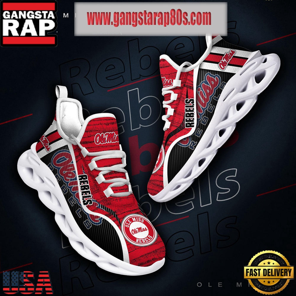 NCAA Ole Miss Rebels New Design Max Soul Shoes Running Sneakers