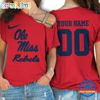 NCAA Ole Miss Rebels Special Sport Team Custom Women’s One Shoulder Shirt