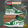 NCAA Oregon Ducks Custom Name Air Jordan 1 Shoes Running Sneakers