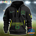 NCAA Oregon Ducks Heavy Hoodie, Sporty Quarter Zip Hoodie