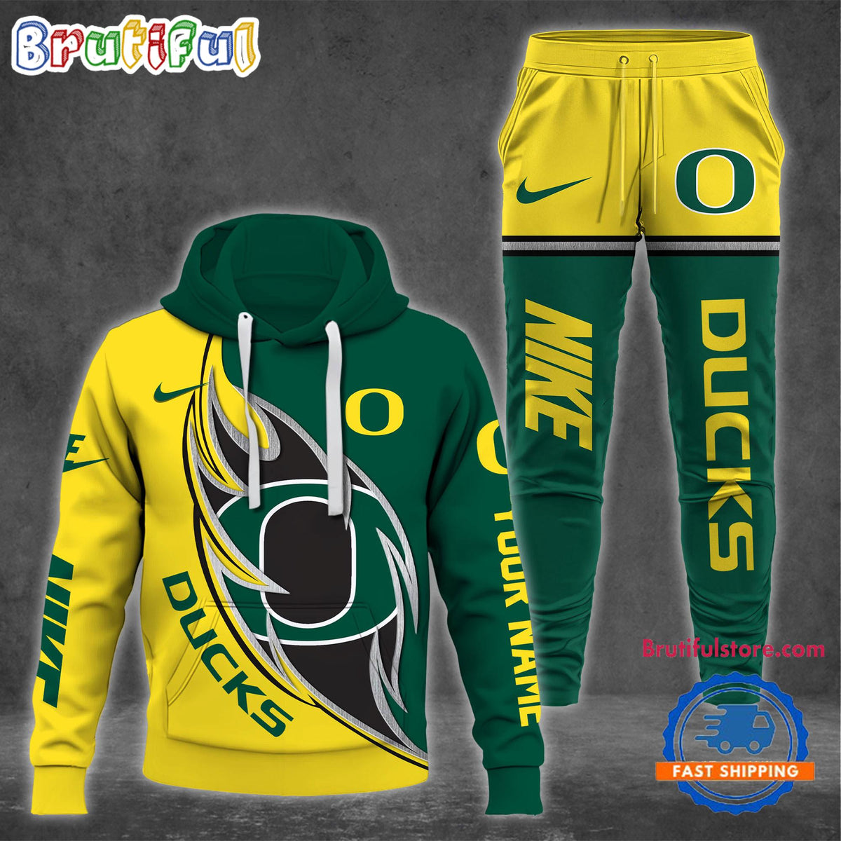 NCAA Oregon Ducks Special Sport Team Design Hoodie And Pants