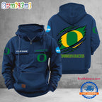 NCAA Oregon Ducks Sport Team Design Logo Name Cargo Hoodie