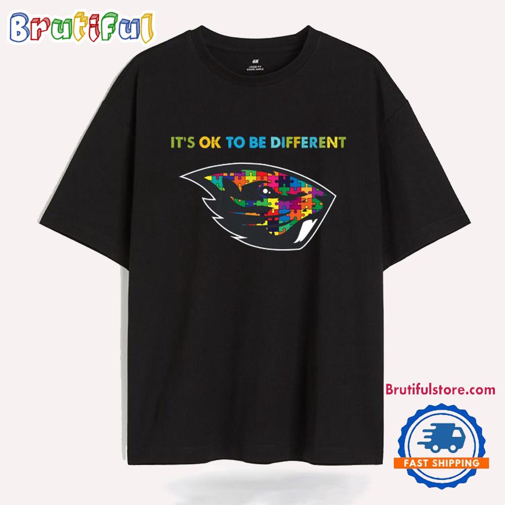 NCAA Oregon State Beavers Special Autism Awareness It’s Ok To Be Different T-Shirt