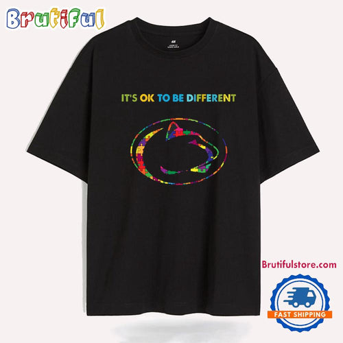 NCAA Penn State Nittany Lions Special Autism Awareness It’s Ok To Be Different T-Shirt