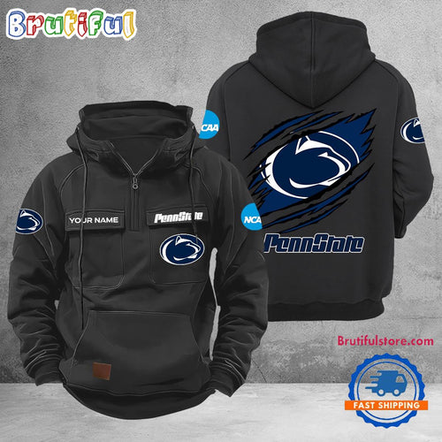 NCAA Penn State Nittany Lions Sport Team Design Logo Name Cargo Hoodie