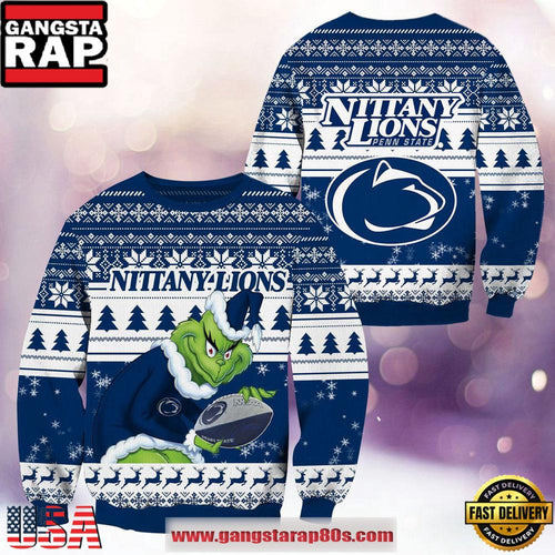 NCAA Penn State Nittany Lions x Grinch New Design Ugly Xmas Sweater