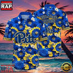 NCAA Pittsburgh Panthers Flower Hawaiian Shirt 3D Shirt