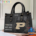 NCAA Purdue Boilermakers Forever Not Just When We Win Leather Hand Bag