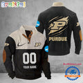 NCAA Purdue Boilermakers Sport Team Custom Name And Number Buttoned Collar Sweatshirt