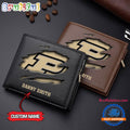 NCAA Purdue Boilermakers Sporty Custom Men’s Leather Wallet