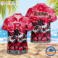 NCAA Rutgers Scarlet Knights Palm Tree Hawaiian Shirt