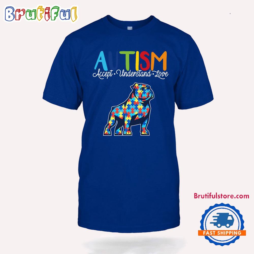 NCAA Samford Bulldogs Autism Accept Understand Love T-Shirt