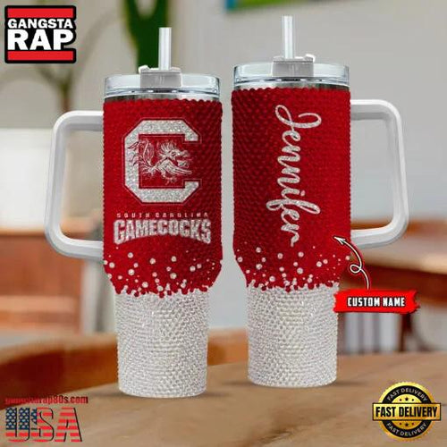 NCAA South Carolina Gamecocks Custom Name Stanley Diamond Tumbler 40oz