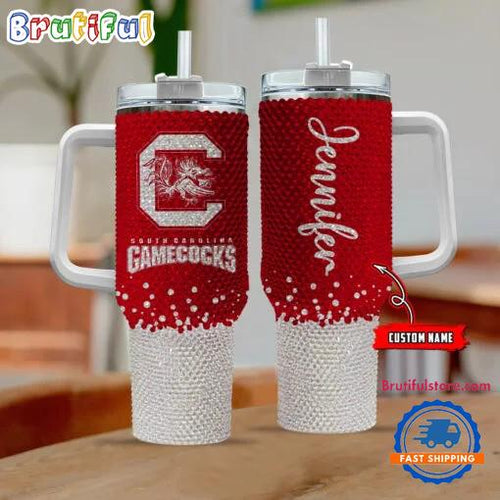 NCAA South Carolina Gamecocks Personalized Stanley Diamond Tumbler 40oz
