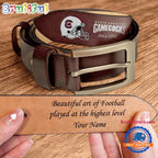 NCAA South Carolina Gamecocks Sport Logo Helmets Men’s Leather Belt