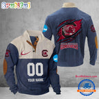 NCAA South Carolina Gamecocks Sport Team Custom Name And Number Buttoned Collar Sweatshirt