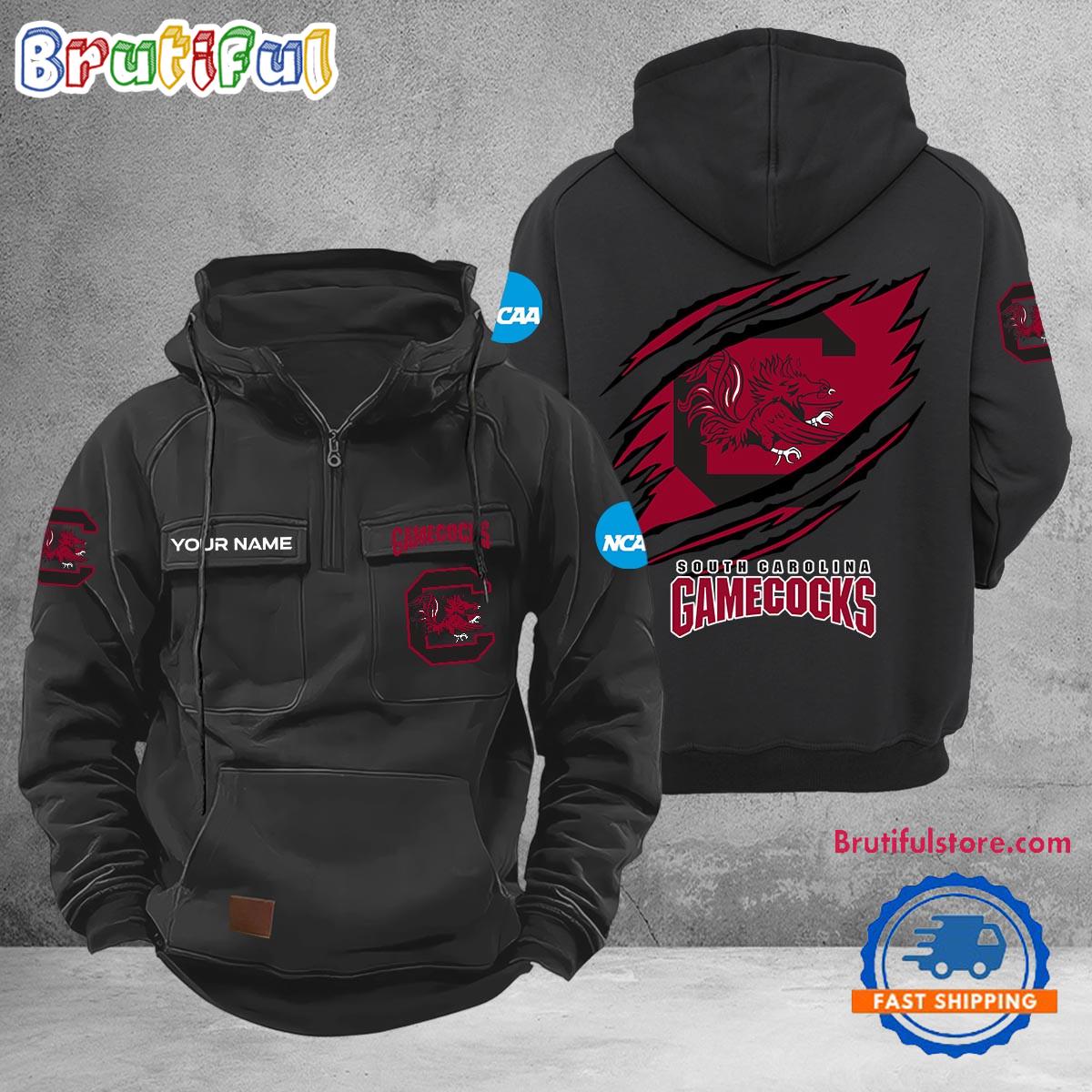 NCAA South Carolina Gamecocks Sport Team Design Logo Name Cargo Hoodie