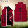NCAA South Carolina Gamecocks Sport Team Personalized Sleeveless Down Puffer Jacket