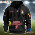 NCAA Stanford Cardinal Heavy Hoodie, Sporty Quarter Zip Hoodie
