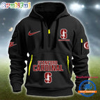 NCAA Stanford Cardinal Heavy Hoodie, Sporty Quarter Zip Hoodie