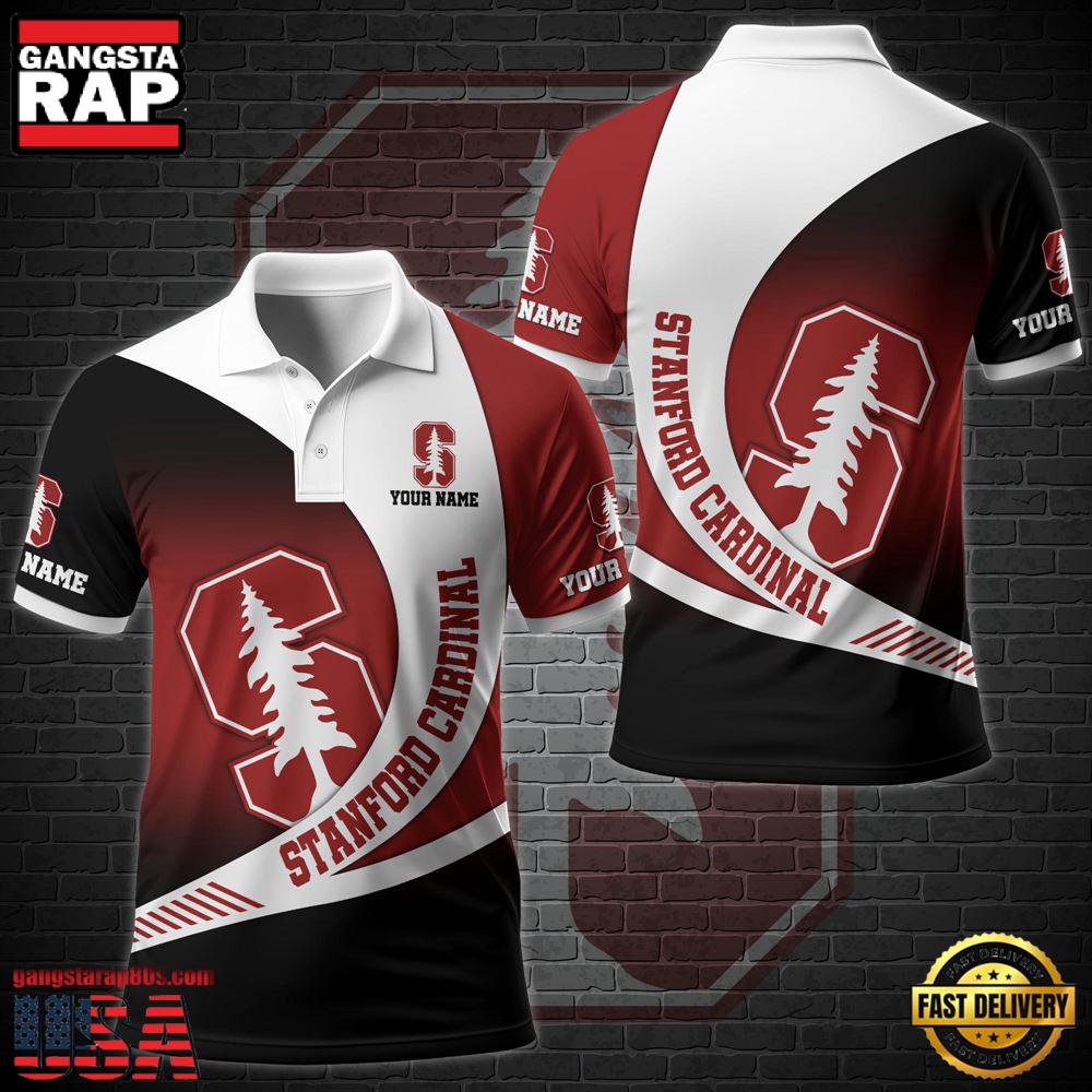 Custom Name NCAA Stanford Cardinal Team Polo Shirt