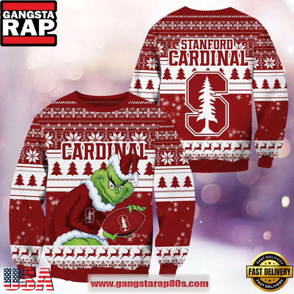 NCAA Stanford Cardinal x Grinch New Design Ugly Xmas Sweater