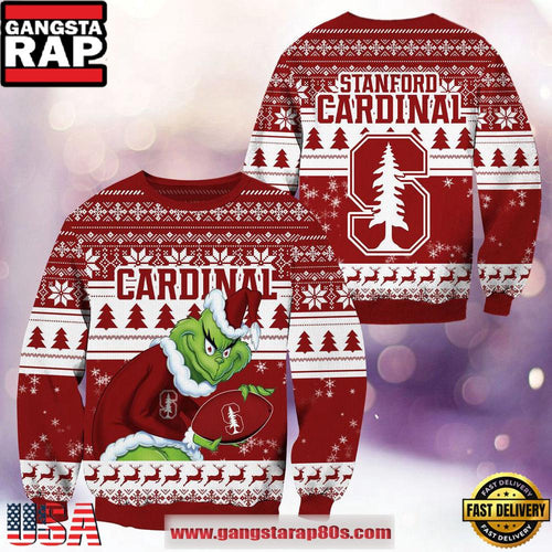 NCAA Stanford Cardinal x Grinch New Design Ugly Xmas Sweater
