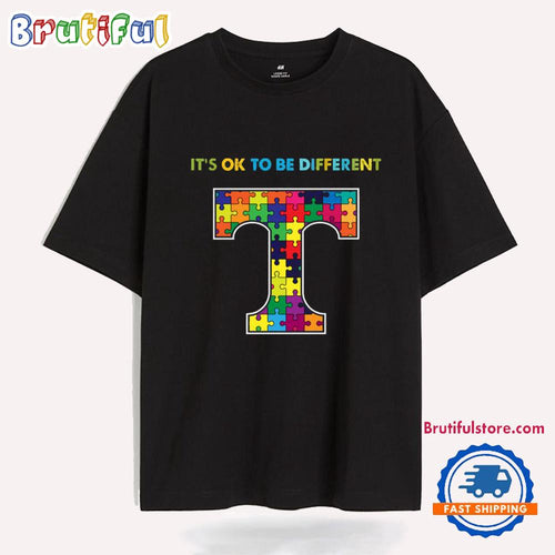NCAA Tennessee Volunteers Special Autism Awareness It’s Ok To Be Different T-Shirt