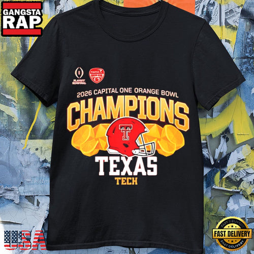 NCAA Texas Tech Red Raiders 2026 Orange Bowl Champions T-Shirt