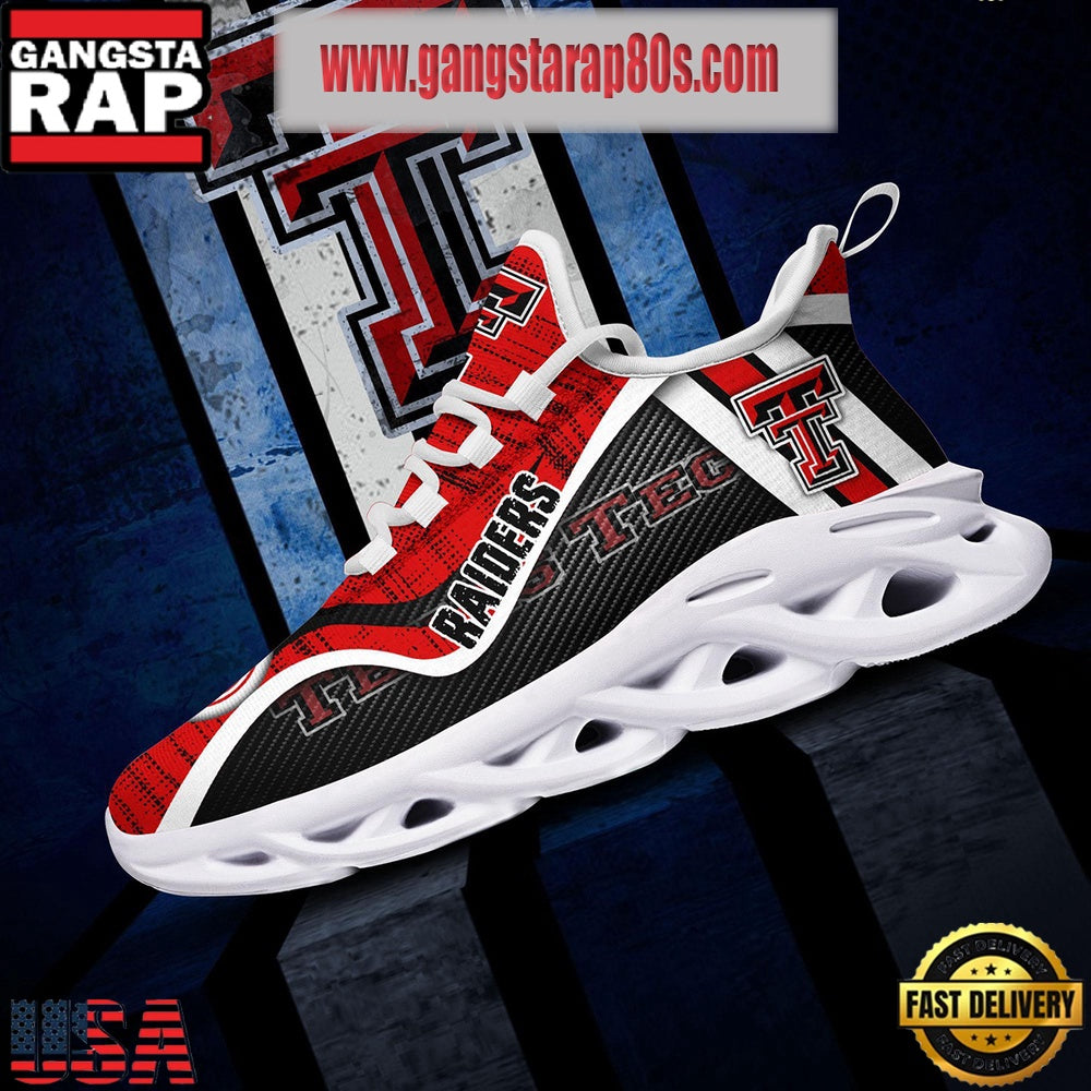 NCAA Texas Tech Red Raiders New Design Max Soul Shoes Running Sneakers